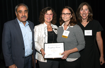 Wendy receiving award